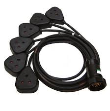 Socapex to 6x15A sockets