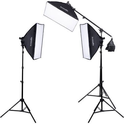 Interfit F5 Fluorescent Lighting Kit with Boom Arm