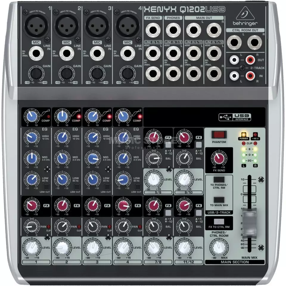 Xenyx Q1202USB Mixer and Interface
